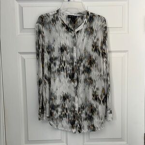 Chic Animal Print Blouse